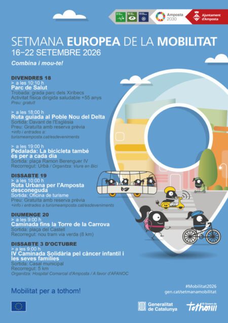 Amposta omple de pedalades, caminades i rutes la Setmana Europea de la Mobilitat Sostenible