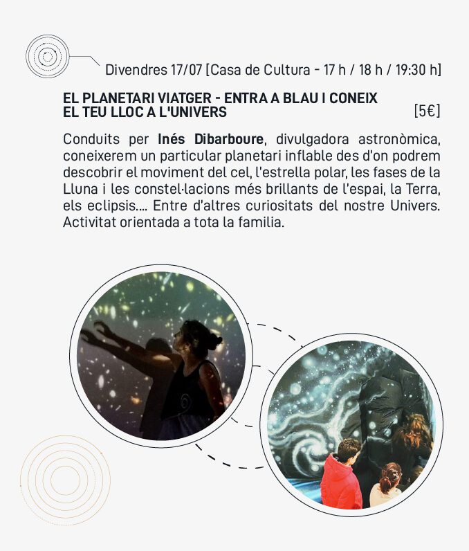 Ulldecona continua les activitats familiars a l’entorn de l’eclipsi de sol amb el Planetari Viatger