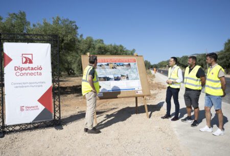 La Diputació de Castelló continua millorant la xarxa de carreteres amb una actuació en la CV-100 a Rossell