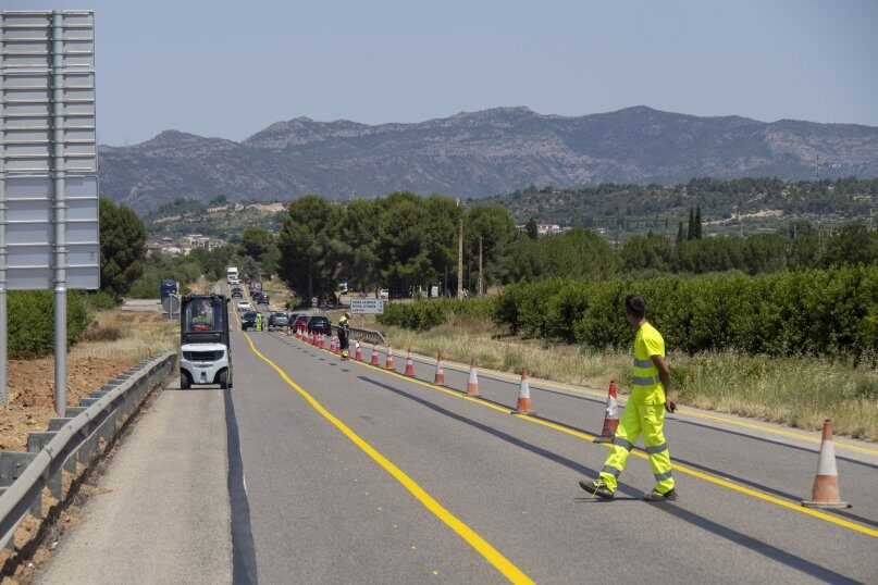 Comencen les obres per convertir l’Eix de l’Ebre en una via 2+1 entre Tivissa i Móra la Nova