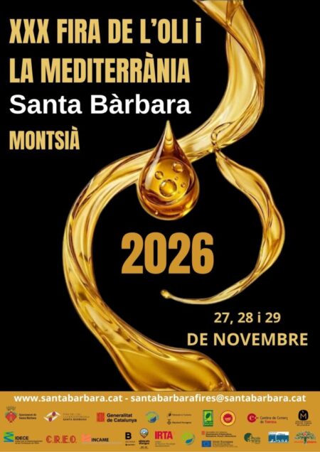 La Fira de l’Oli i la Mediterrània de Santa Bàrbara celebra trenta edicions amb un programa especial per a tots els públics