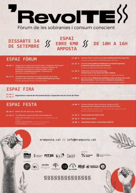 Neix RevolteSS, el Fòrum de Sobiranies i Consum Conscient d’Amposta