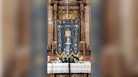 L’Arxiconfraria de la Cinta estrenarà un nou estendard el proper diumenge a la processó de la Cinta