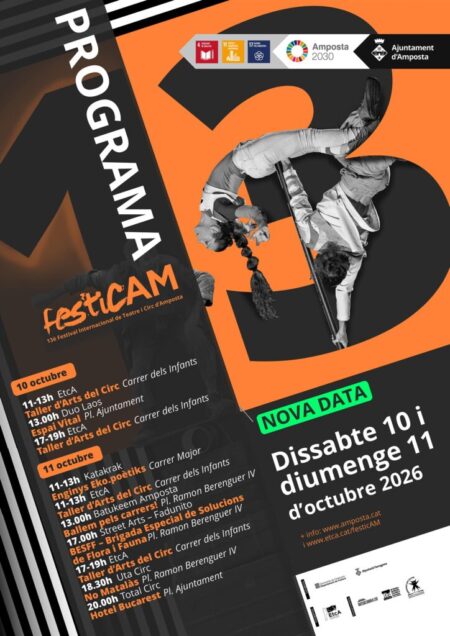 El FesticAM torna als carrers d’Amposta per recuperar els espectacles que va aigualir la pluja