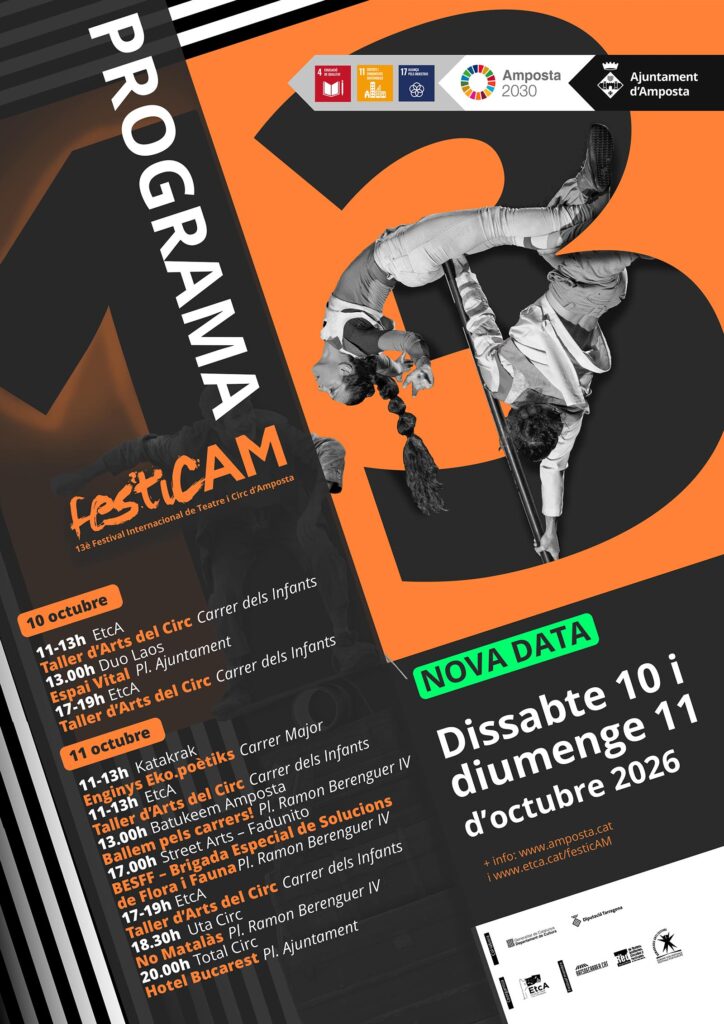 El FesticAM torna als carrers d’Amposta per recuperar els espectacles que va aigualir la pluja