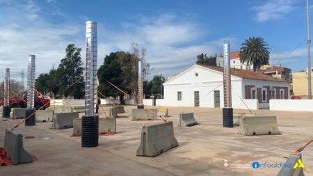 Inici de les obres de la Zona d’Ombreig Refugi Climàtic a l’Aldea: un nou espai multifuncional per a la ciutadania