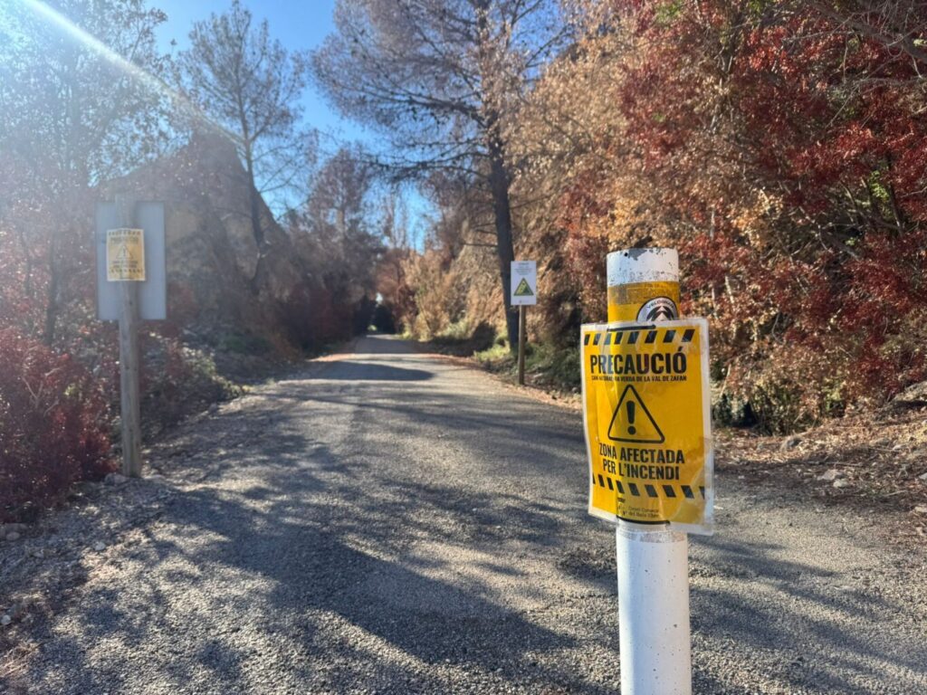 Finalitzen les obres de reparació de la Via Verda del Baix Ebre afectada per l’incendi de Paüls