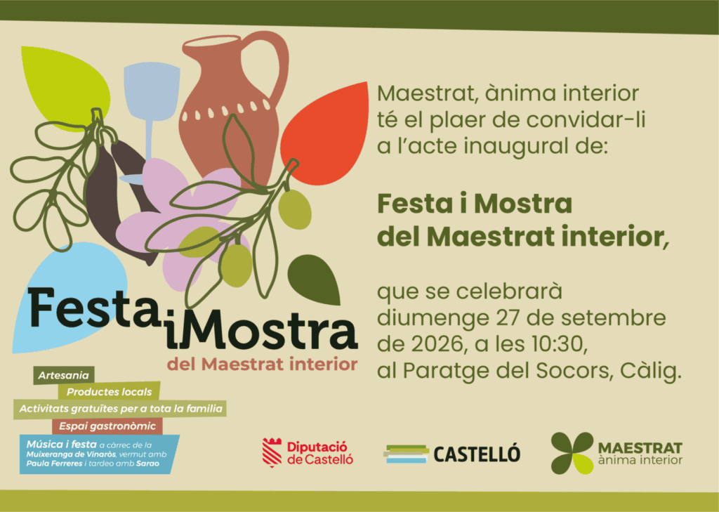 Maestrat, ànima interior celebra este diumenge la «Festa i Mostra del Maestrat interior»