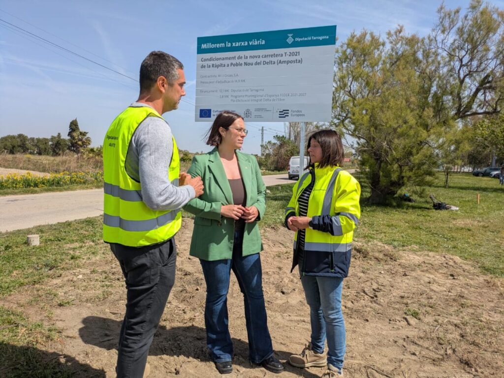 La Diputació de Tarragona inicia les obres de condicionament de la nova carretera entre Poblenou i la Ràpita
