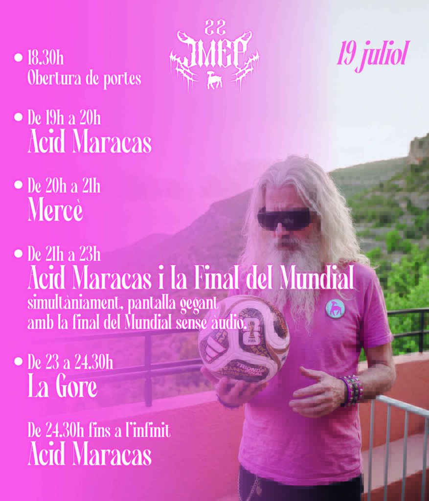 Les JMEP reorganitzen els horaris del 19 de juliol per fer compatibles el concert i la final del Mundial