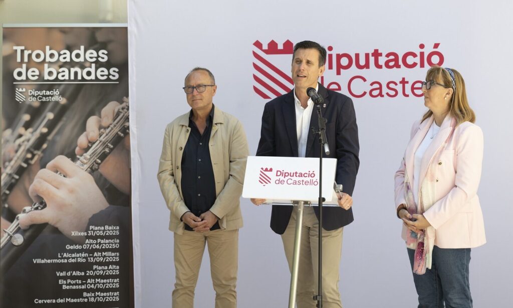 La Diputació de Castelló reforça el suport a les bandes de música amb una nova edició de les trobades comarcals