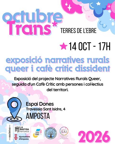 L’Octubre Trans posa el focus en les narratives queer rurals a Amposta